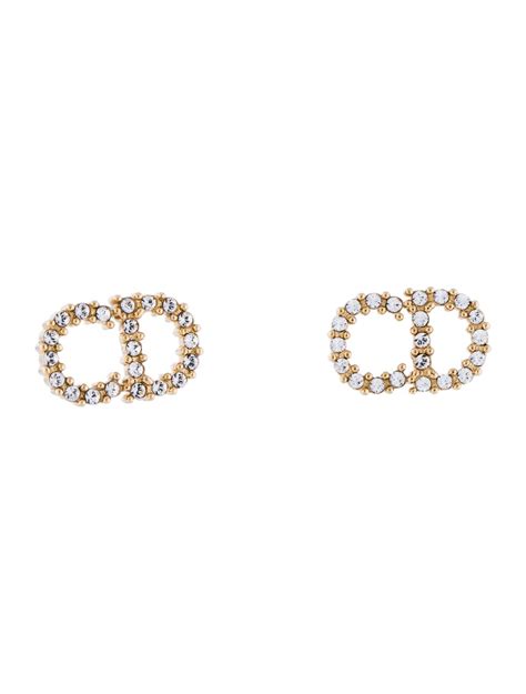 dior earrings cd logo|genuine christian Dior earrings.